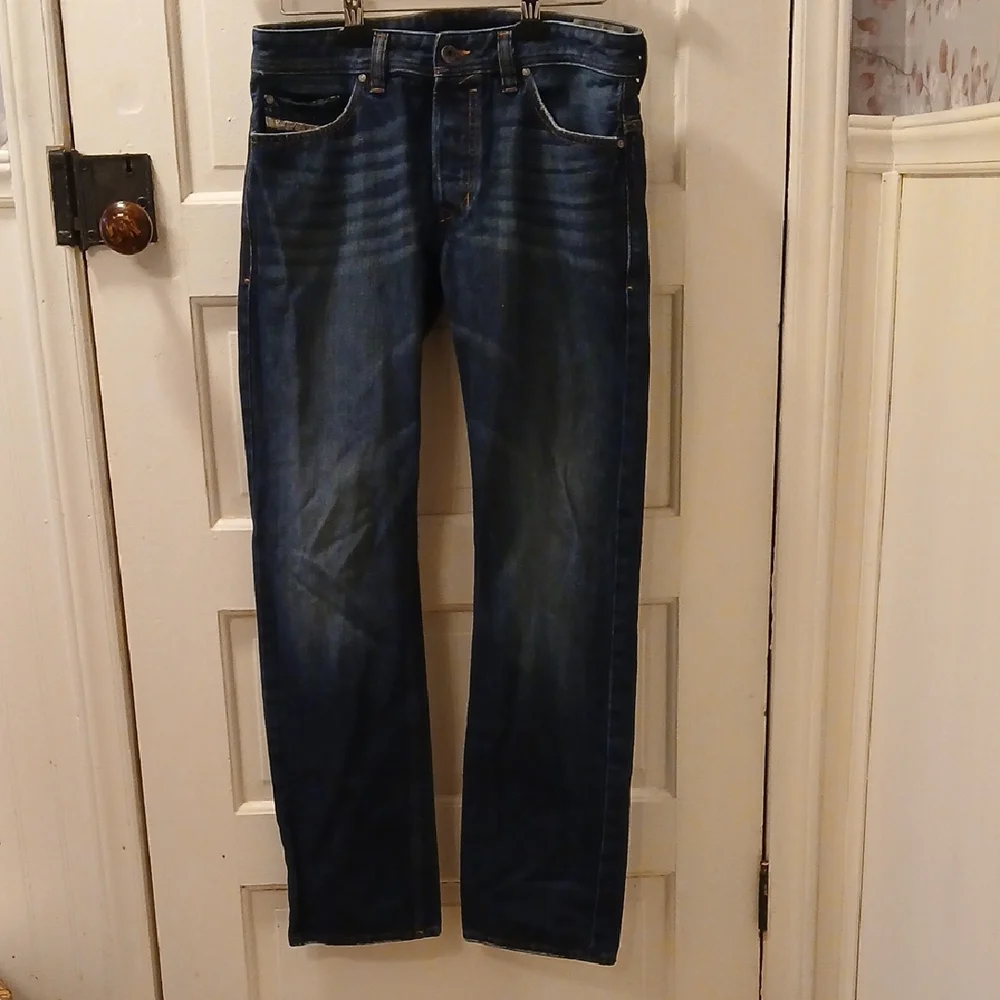 Classic Indigo Regular Slim Straight Men's Jeans 30 X 32